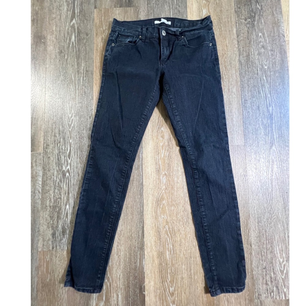 Forever 21 Denim Skinny Jeans Womens 27 Black Slim Fit Low Rise 5013